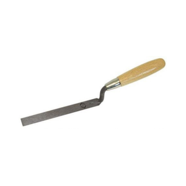 C.K Finger Trowel Flat Carbon Steel Wood Handle 16x175mm