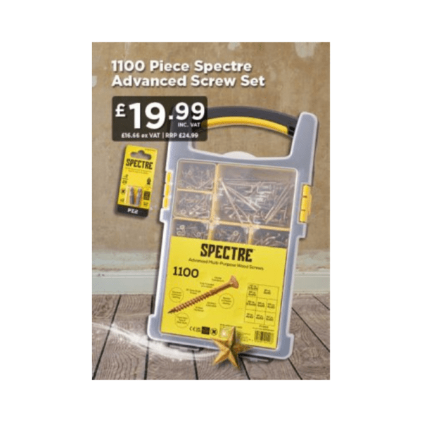 Forgefix 1100 Piece Spectre Advanced Screw Set