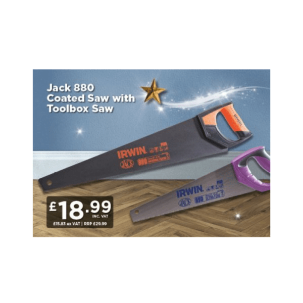 Irwin Jack Jack 880 Coated Saw with Toolbox Saw