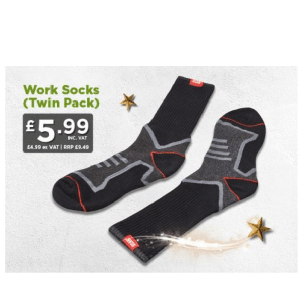 Scan Work Socks (Twin Pack)