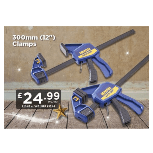 Irwin Quick Grip 300mm (12″) Clamps