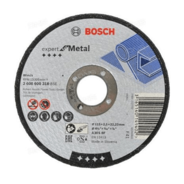 Bosch 115mm x 2.5mm Expert for Metal Cutting Disc Straight