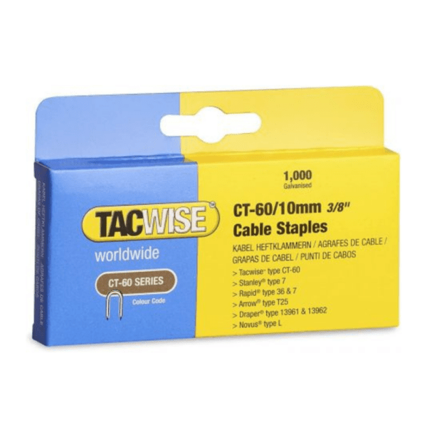 TACWISE CT-60-10mm Cable Staples (1000)