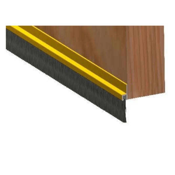 Metal Door Brush Seal – Gold Effect