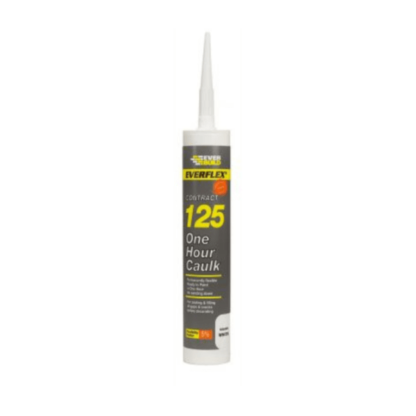 EVERBUILD 125 ONE HOUR CAULK WHITE