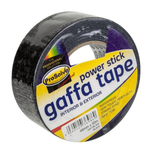 Prosolve Gaffa Tape Black 50mm x 50m