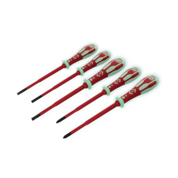 C.K DextroVDE Slim GLO Screwdriver Set-5 PZ-SL