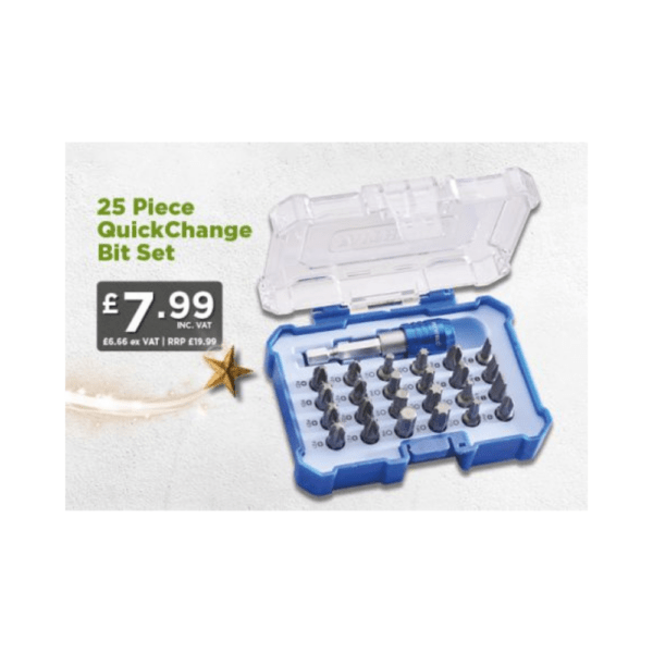 Faithfull 25 Piece Quick Change Bit Set