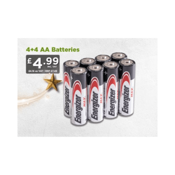 Energizer 4+4 AA Batteries