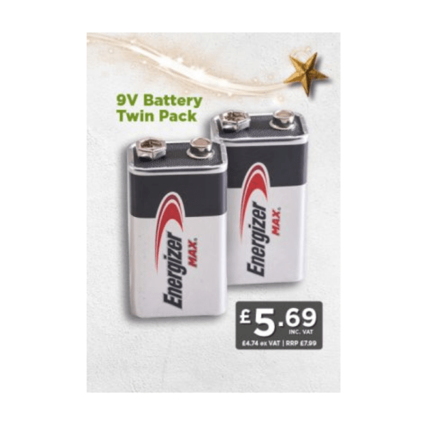 Energizer 9V Battery Twin Pack