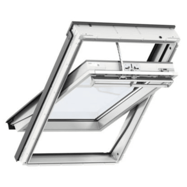 VELUX Solar Centre-Pivot Triple Glazing White Painted Polyurethane 55x78cm GGU CK02 006630