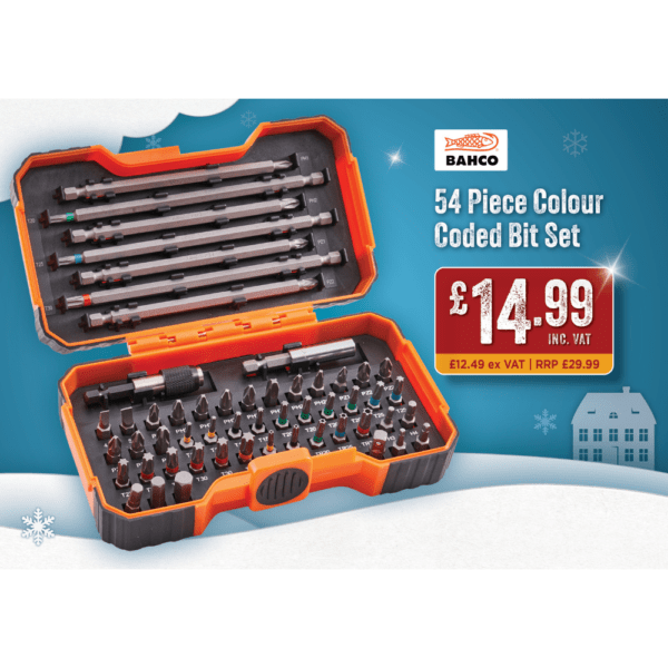 Bahco 54 Piece Colour Coded Bit Set