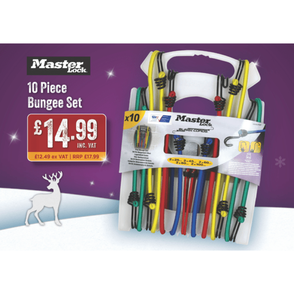 Master Lock 10 Piece Bungee Set