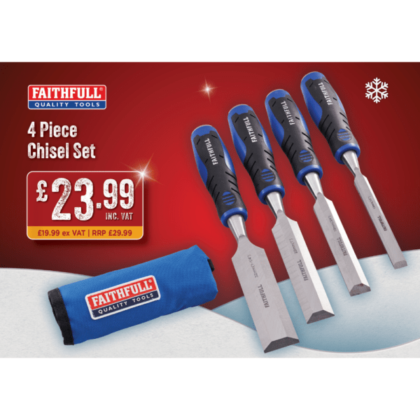 Faithfull 4 Piece Chisel Set