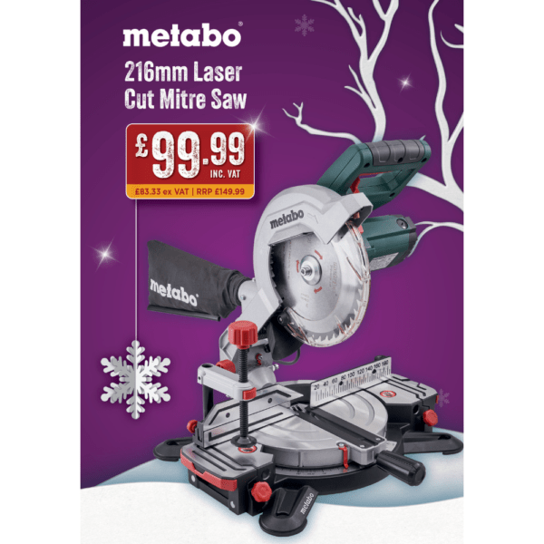 Metabo 216mm Laser Cut Mitre Saw