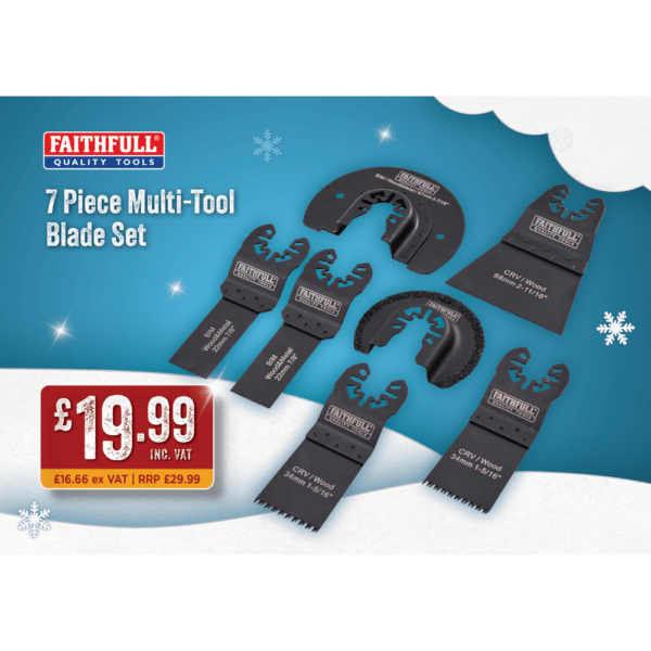 Faithfull 7 Piece Multi-Tool Blade Set