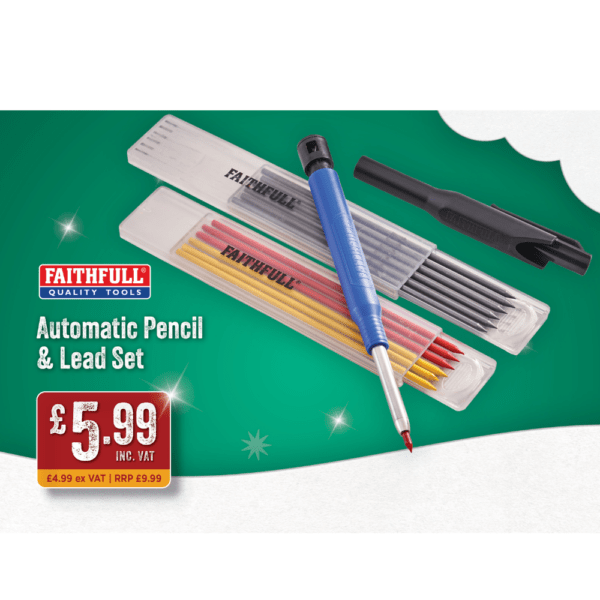 Faithfull Automatic Pencil & Lead Set