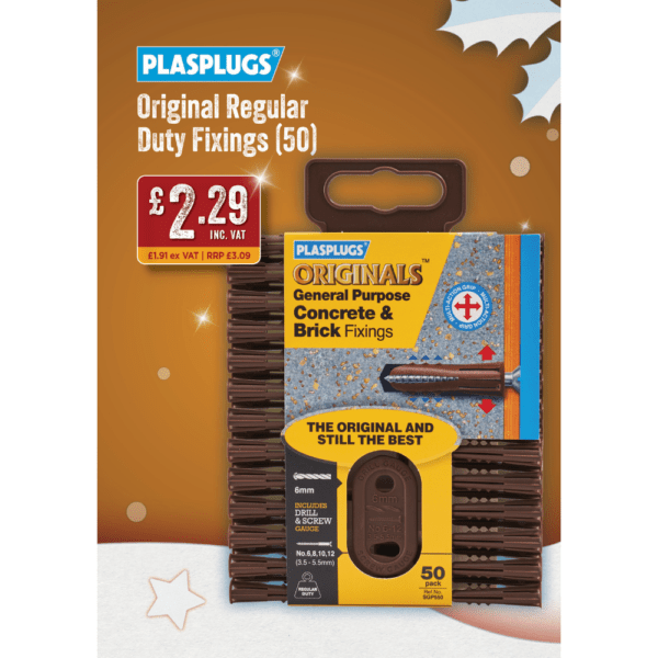 Plasplugs Original Regular Duty Fixings (50)