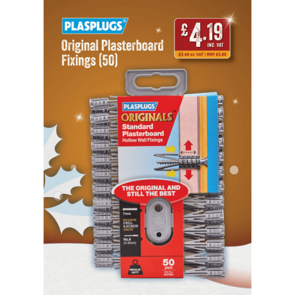 Plasplugs Original Plasterboard Fixings (50)