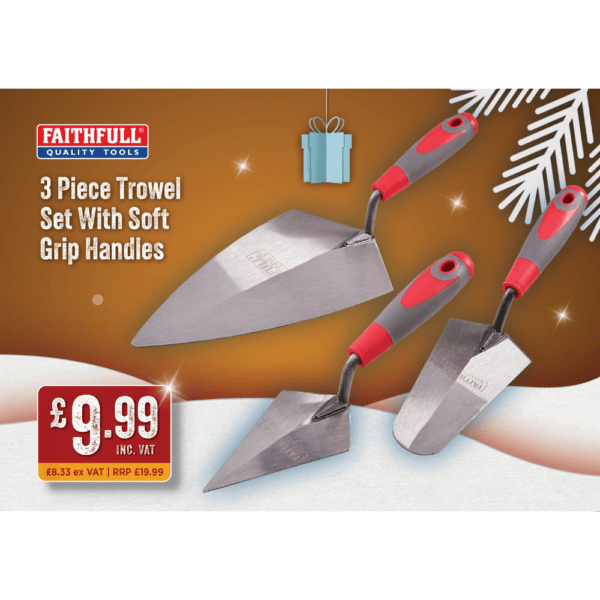 Faithfull 3 Piece Trowel Set