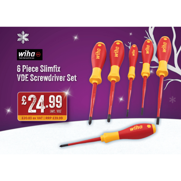 6 Piece Slimfix VDE Screwdriver Set